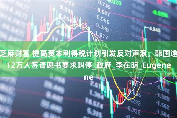 芝麻财富 提高资本利得税计划引发反对声浪,韩国逾12万人签请愿书要求叫停_政府_李在明_Eugene