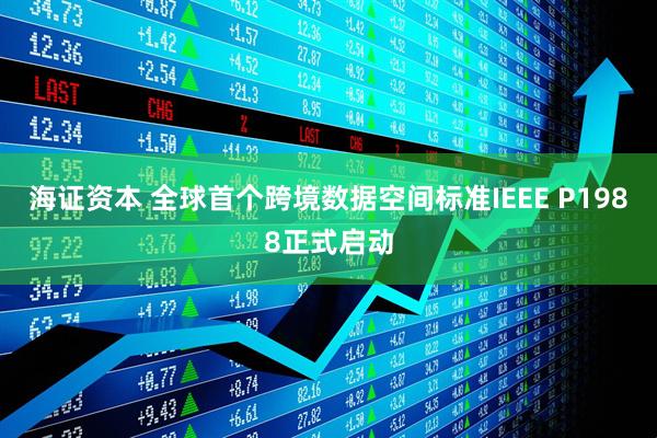 海证资本 全球首个跨境数据空间标准IEEE P1988正式启动