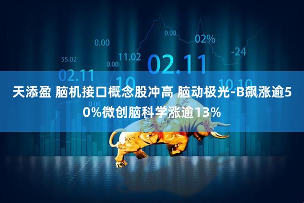 天添盈 脑机接口概念股冲高 脑动极光-B飙涨逾50%微创脑科学涨逾13%