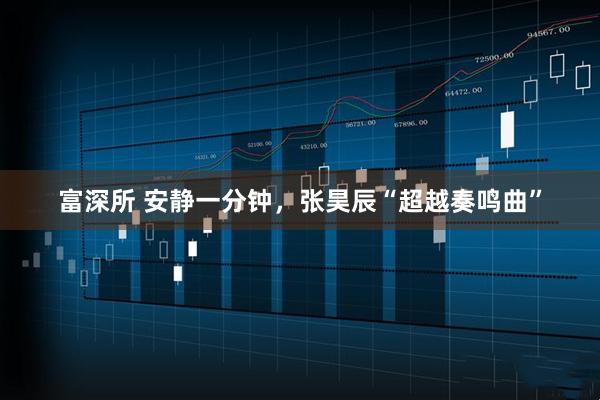 富深所 安静一分钟，张昊辰“超越奏鸣曲”
